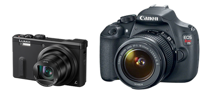 Panasonic DMC-ZS40 vs Canon EOS Rebel T5